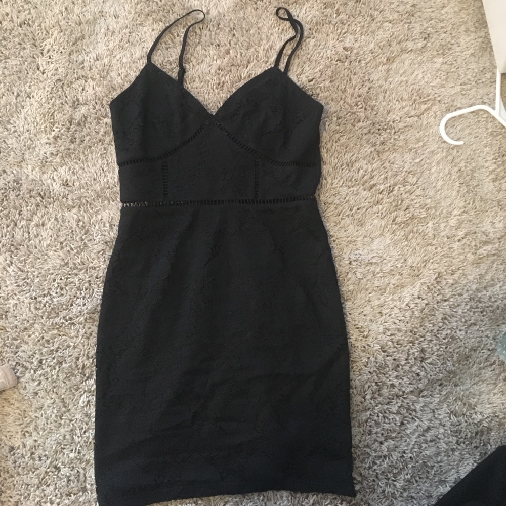 Revolve Size small Black Lace bodycon dress!!